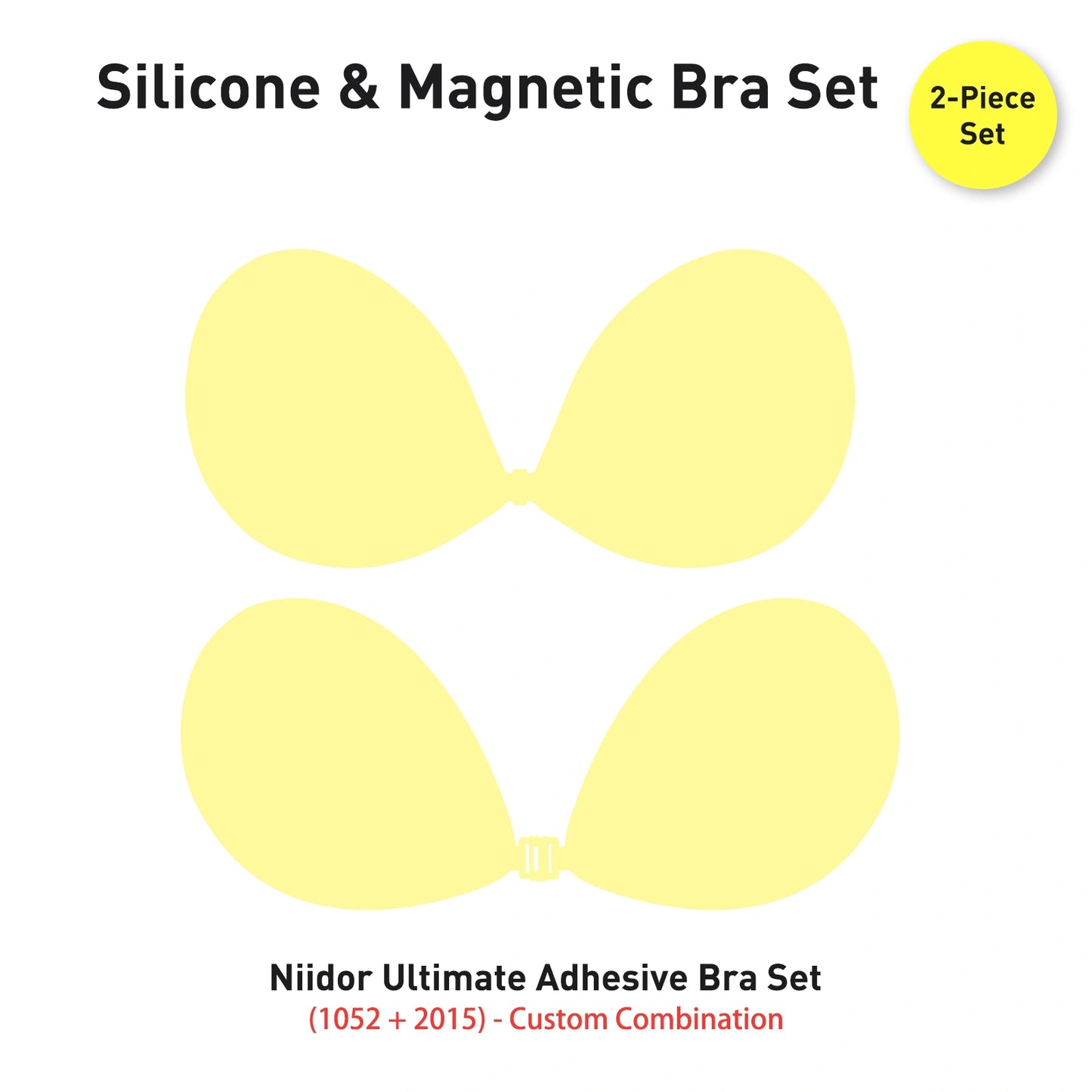 Breathable Silicone Bra Set