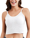 White Shimmer Tank Top
