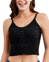 Black Shimmer Tank Top
