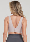 Back view of shade V Neck Soft Wireless Bras