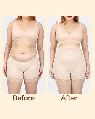 High Waist Smoothing Shorts Front rendering
