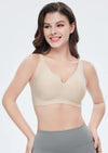 Women's wireless V-neck seamless bra