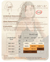 White Shimmer Tank Top size chart