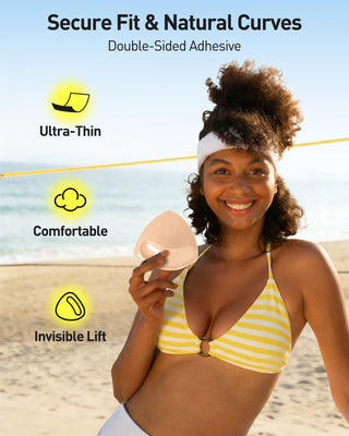 Push-up, thin bra pads