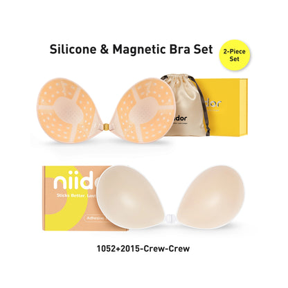 Breathable Silicone Bra Set