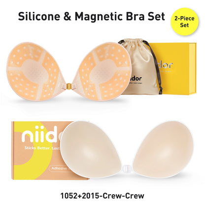 Breathable Silicone Bra Set