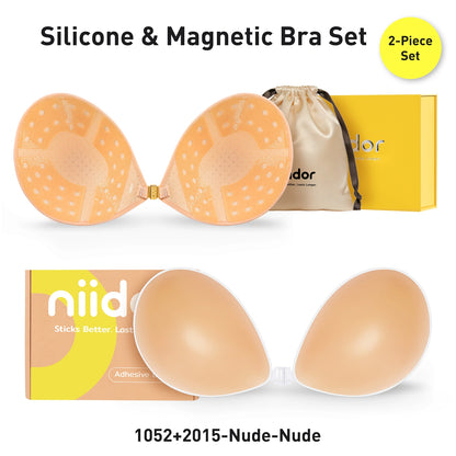Breathable Silicone Bra Set