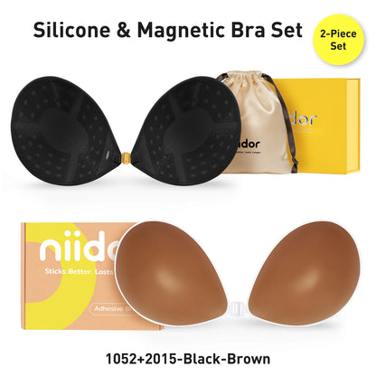 Breathable Silicone Bra Set