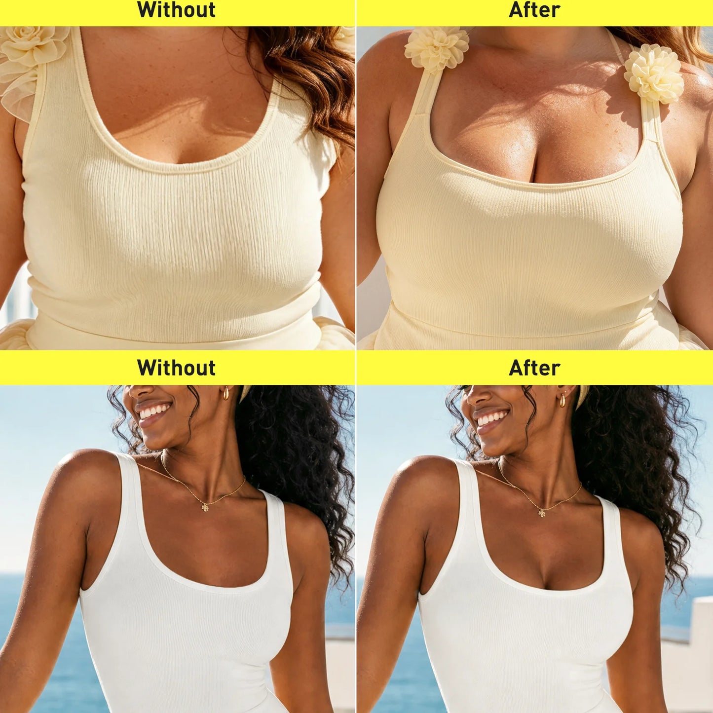 Breathable Silicone Bra Set