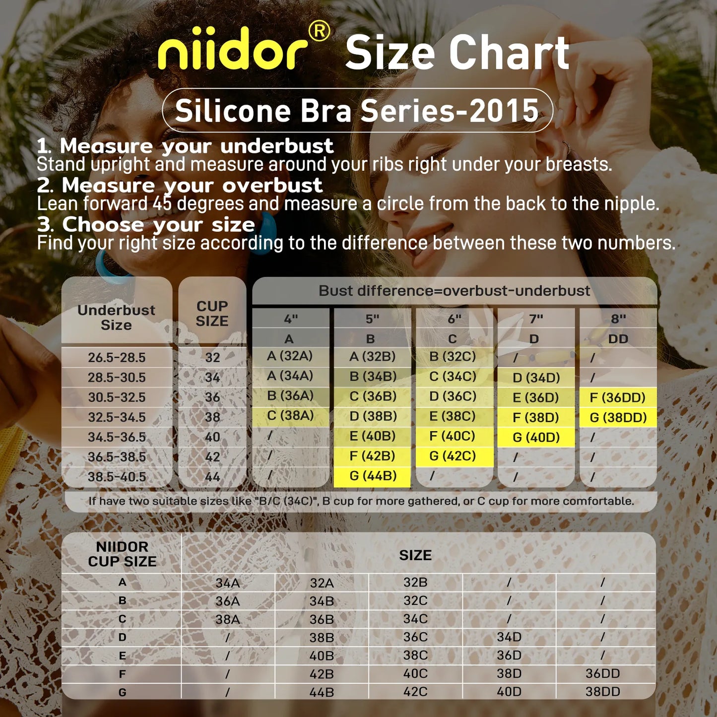 Breathable Silicone Bra Set