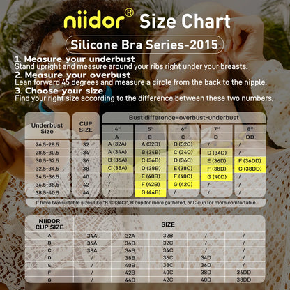 Breathable Silicone Bra Set