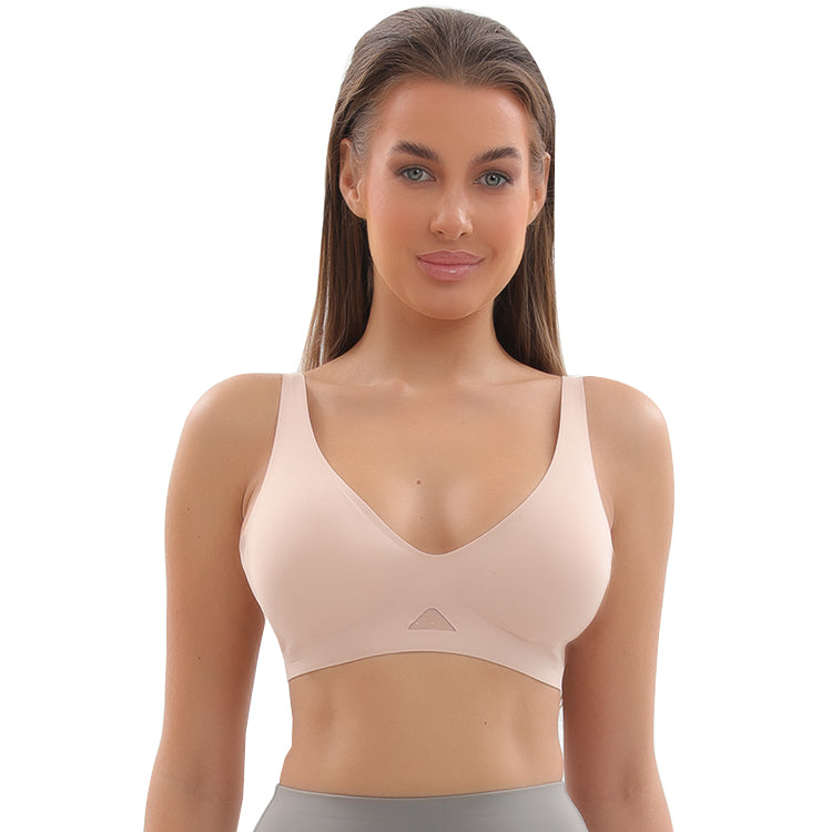 Niidor Seamless Comfort Wireless Bra | Smooth Invisible Full-Coverage  T-Shirt Bralette
