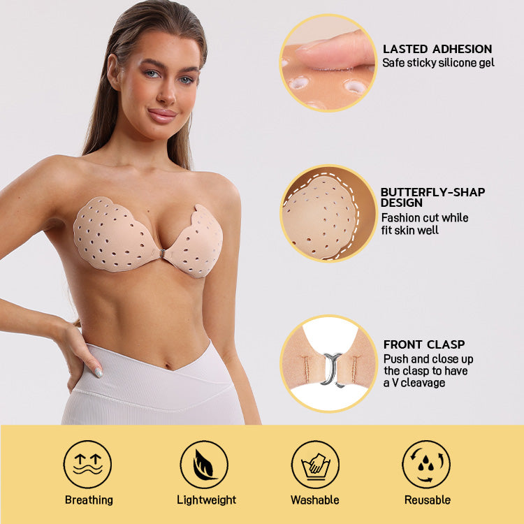 Stick on Push up Bra Low Back, A - F Cup