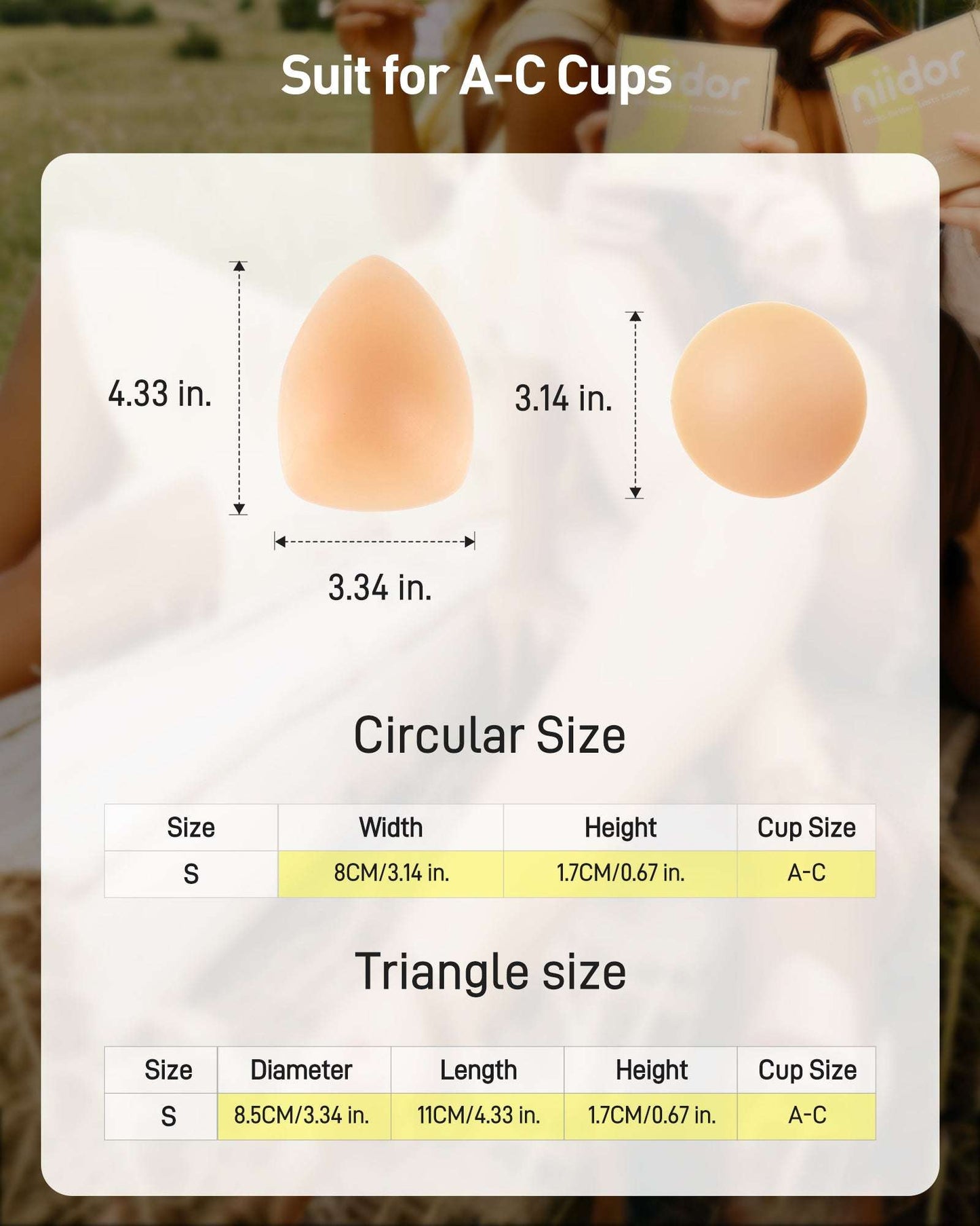 Triangular and Circular non adhesive Patch Set