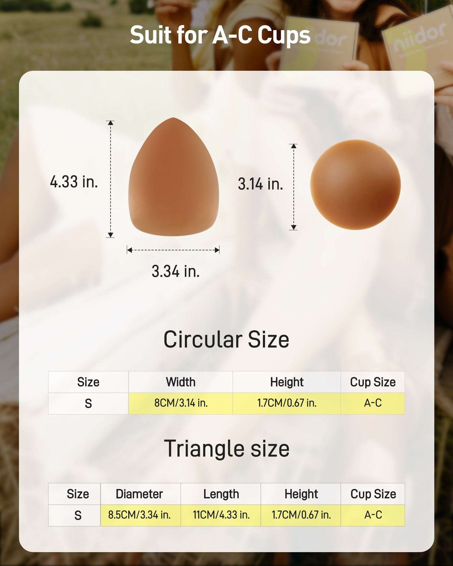 Triangular and Circular non adhesive Patch Set