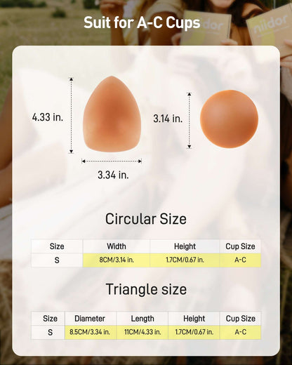 Triangular and Circular non adhesive Patch Set