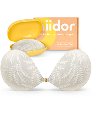 Patterned Magnetic Clasp Adhesive Bra