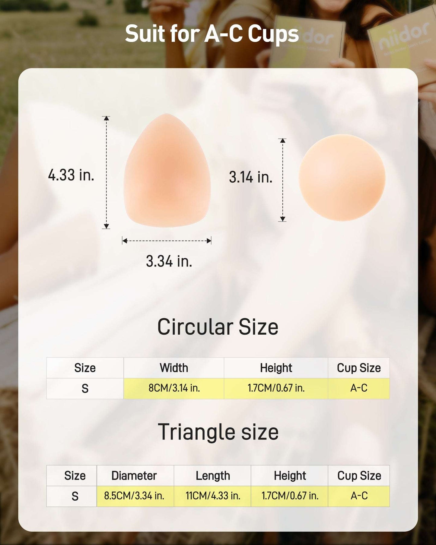 Triangular and Circular non adhesive Patch Set