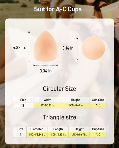 Triangular and Circular non adhesive Patch Set