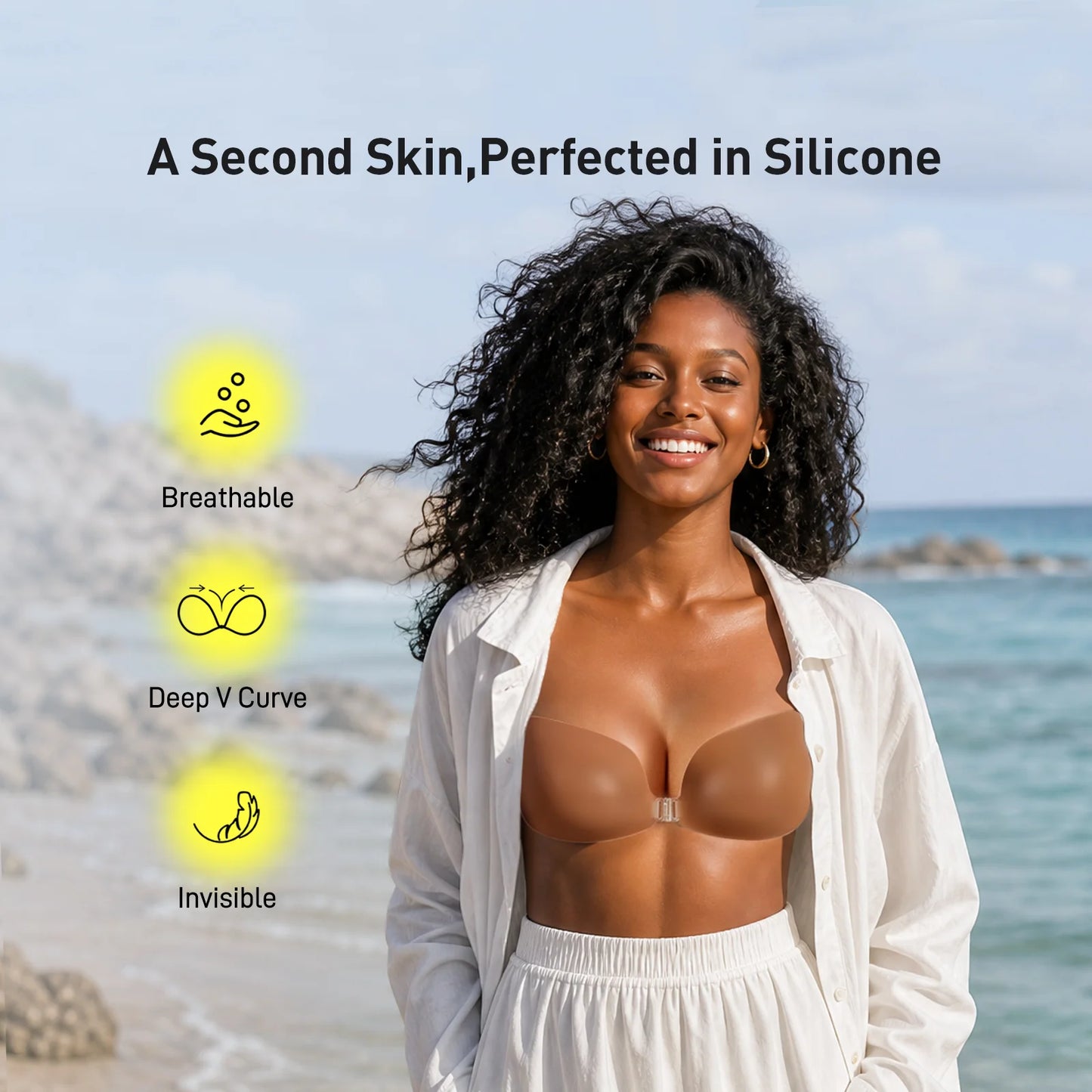 Winged Silicone Adhesive Bra
