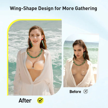 Winged Silicone Adhesive Bra
