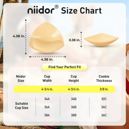 Niidor Silicone Bra & Inserts Set