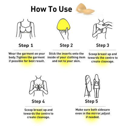 Niidor Silicone Bra & Inserts Set