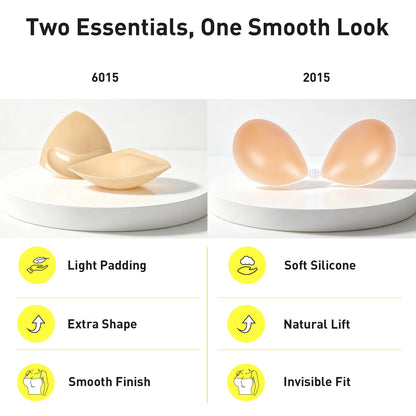 Niidor Silicone Bra & Inserts Set