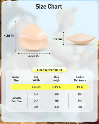 Push-up, thin bra pads