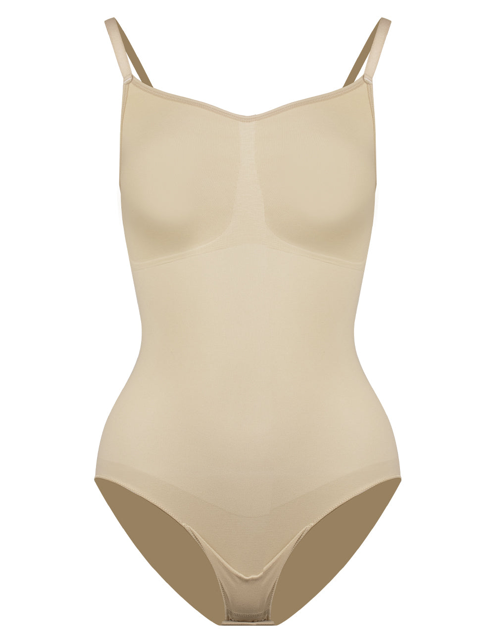 niidor-Nude Seamless Barely There Brief Bodysuit seamless shapewear