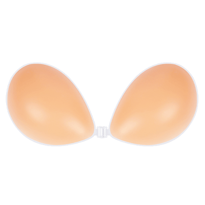 Niidor Adhesive Sticky Bra Pear-Shape Cup Strapless Invisible Reusable Bra  with Nipple Covers for Women