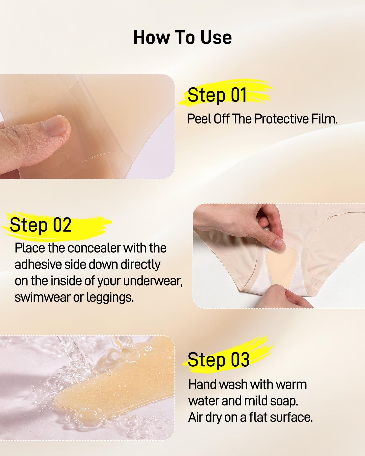Niidor Anti-Camel Toe Smoothing Pad