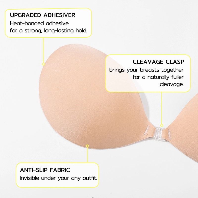 kim kardashian backless dress Fabric Adhesive Bra – Backless Strapless Push Up – NIIDOR