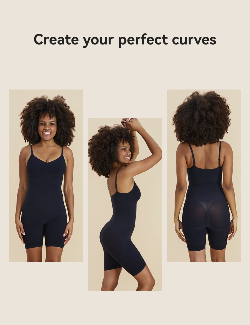 Seamless Barely There Mid-Thigh Bodysuit