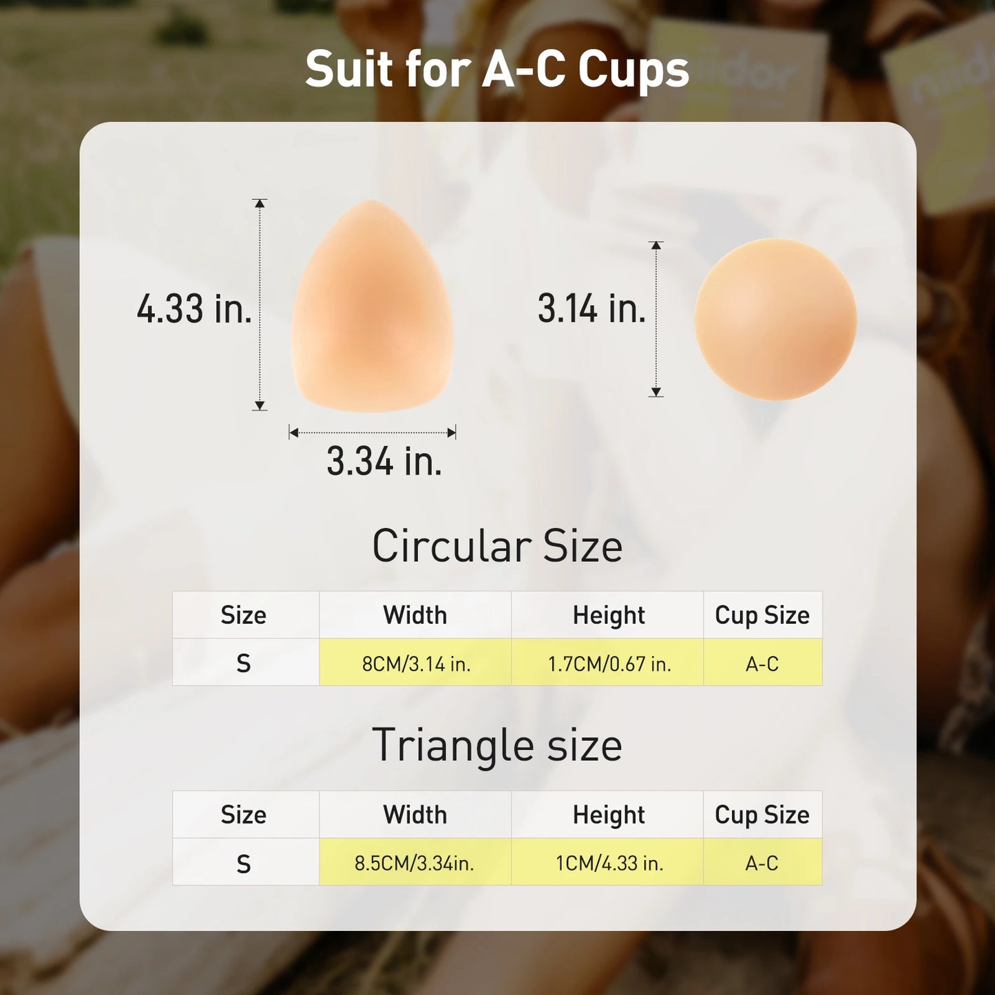 Triangular and Circular non adhesive Patch Set