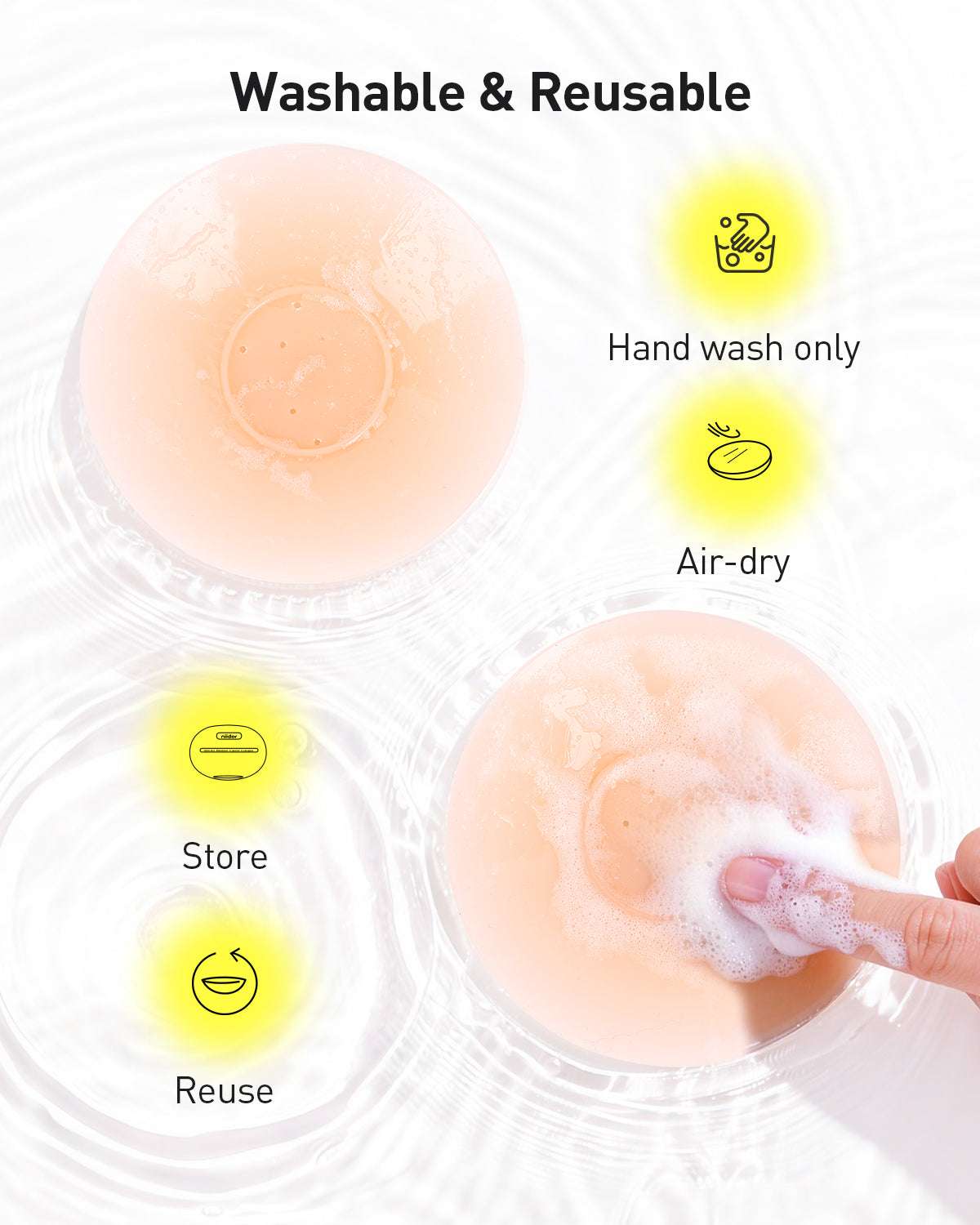 Niidor Round Breathable Nipple Covers