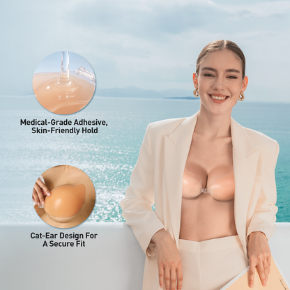 Niidor Cat-Ear Liquid Silicone Adhesive Bra