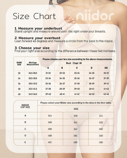 Front-closure stick-on bra with magnets