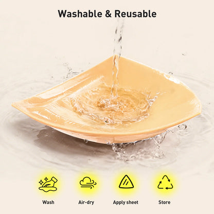 Double-sided adhesive large insert pad