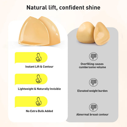 Double-sided adhesive large insert pad