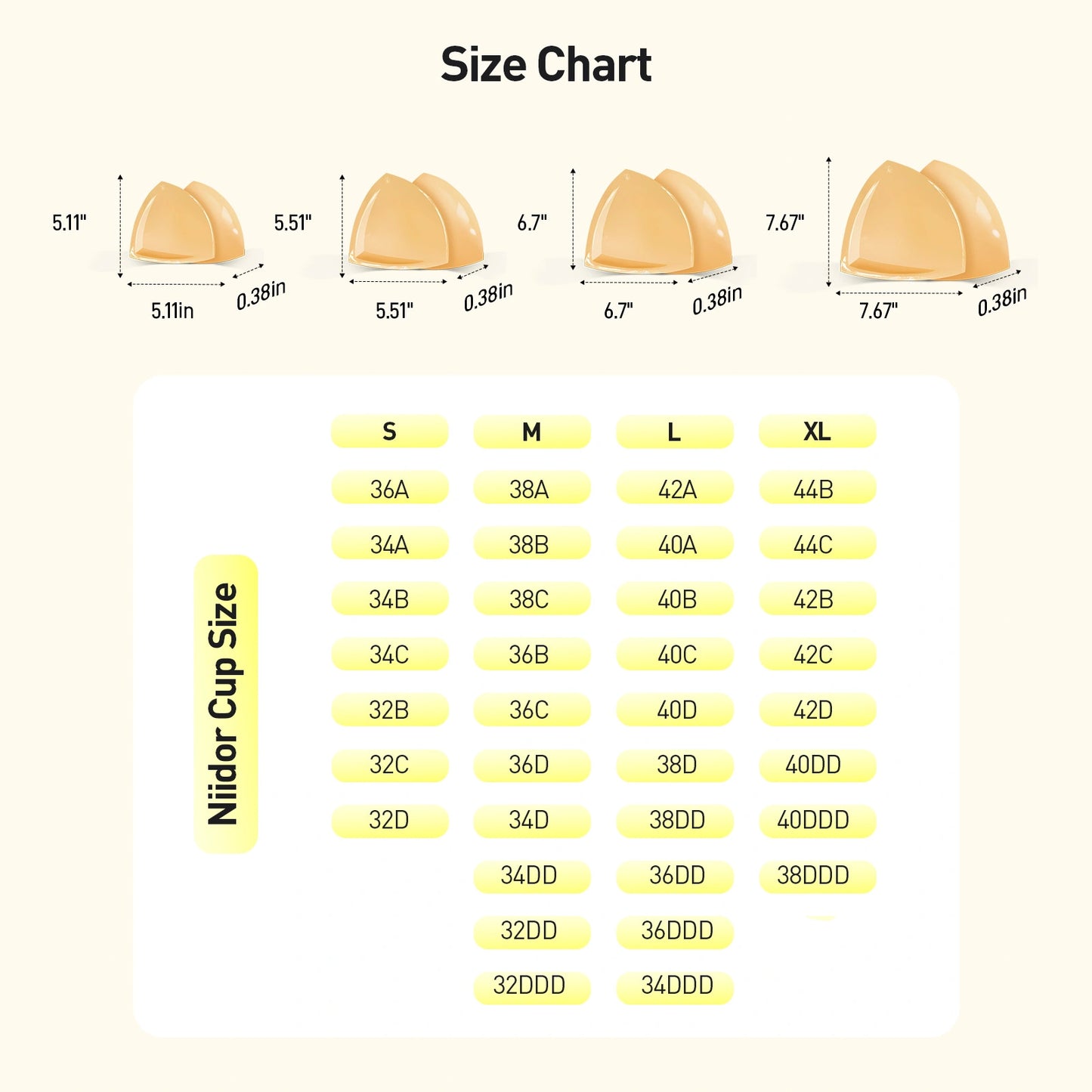 Double-sided adhesive large insert pad