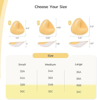 L-shaped silicone bra inserts for side support