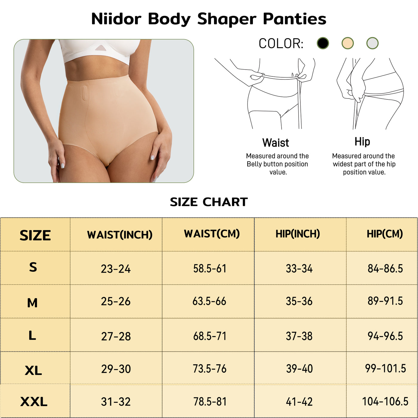 niidor-High Waist Tummy Control Underwear