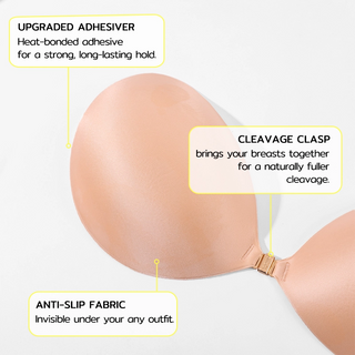 Magnetic closure adhesive bra
