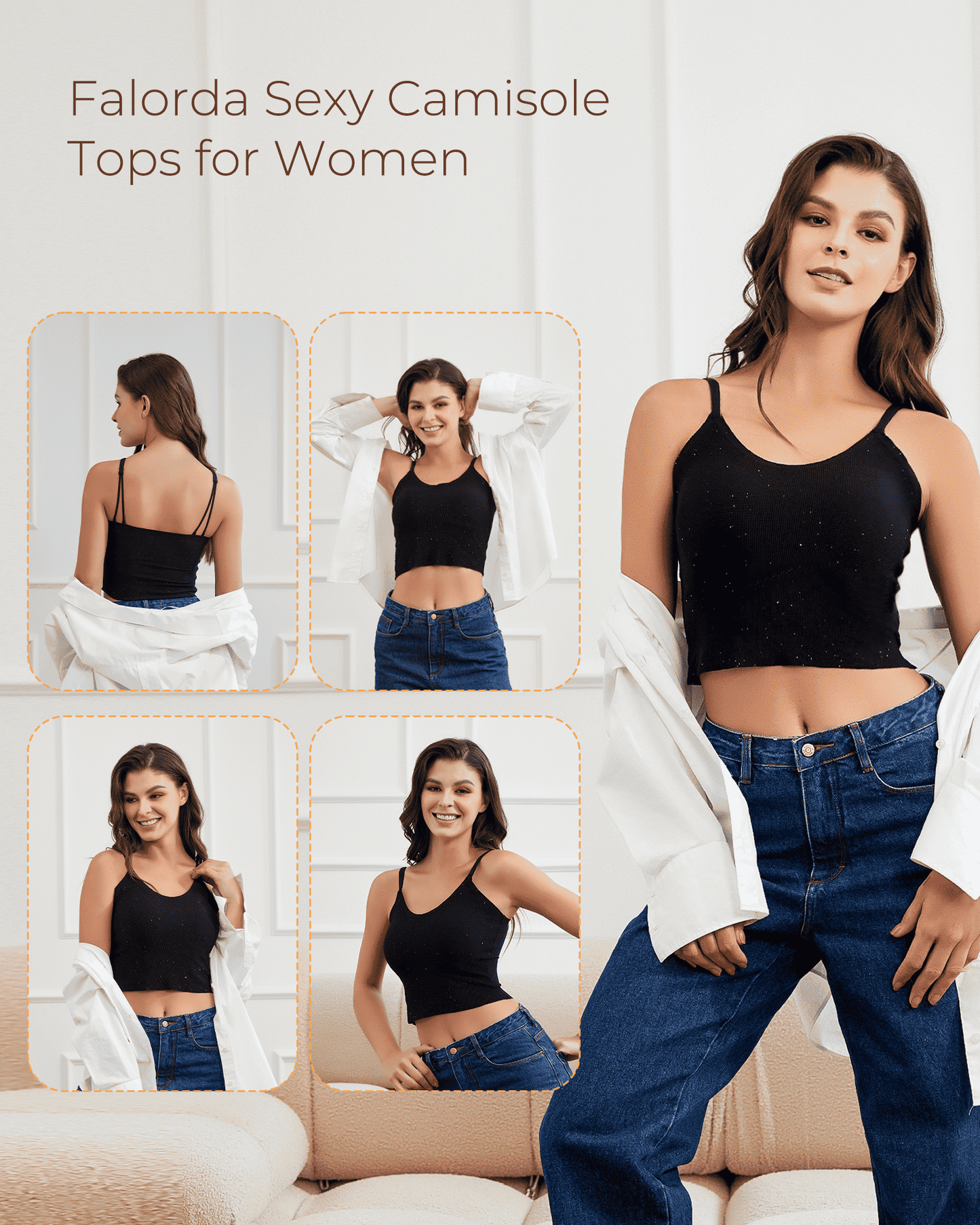 Black Women’s spaghetti strap crop top