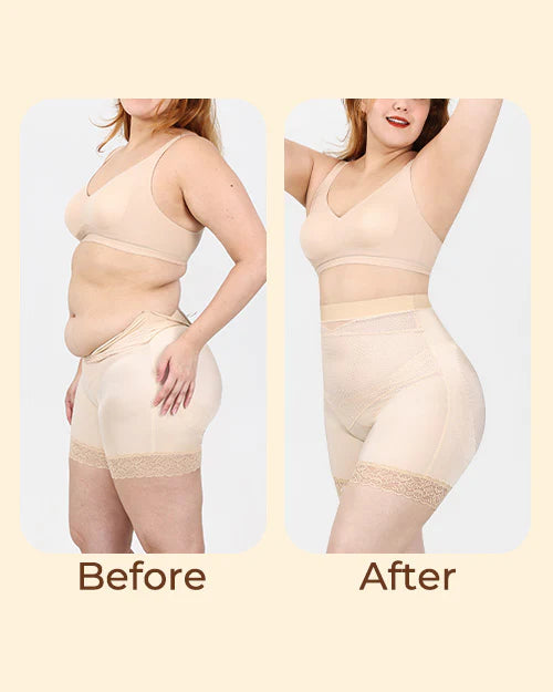 High Waist Smoothing Shorts Side rendering