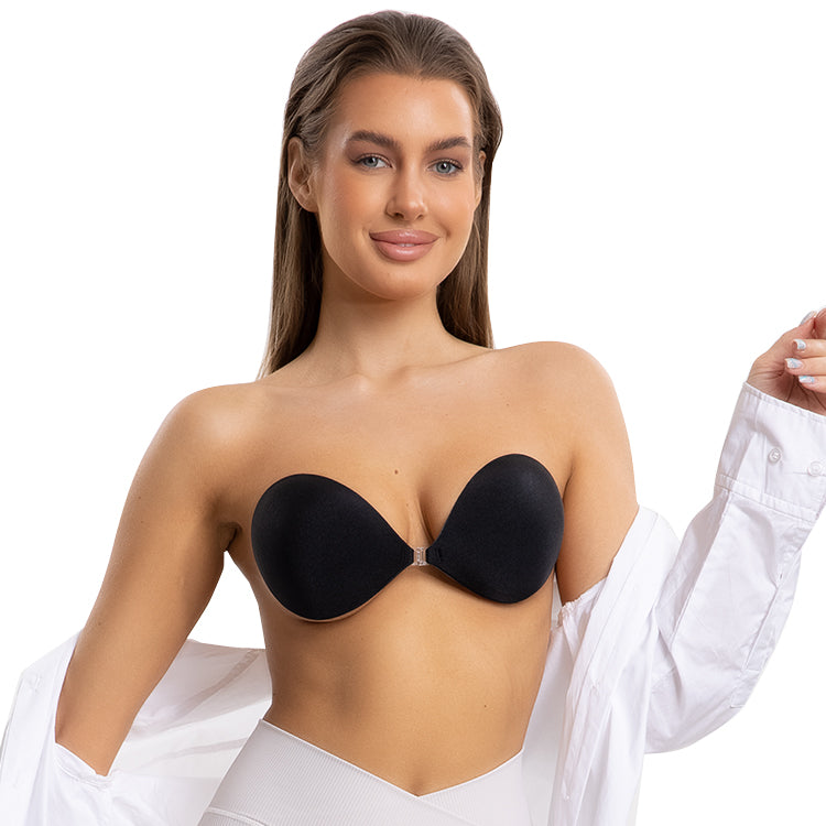 Adhesive Bra with Front Closure