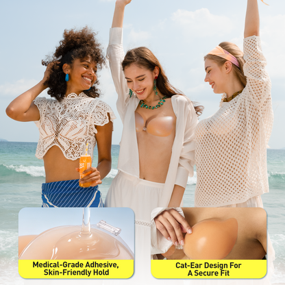 Niidor Cat-Ear Liquid Silicone Adhesive Bra