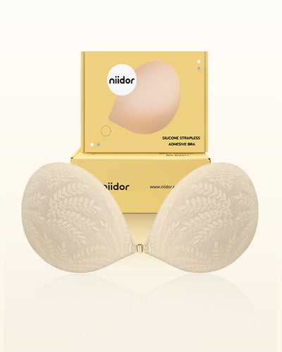 Patterned Magnetic Clasp Adhesive Bra