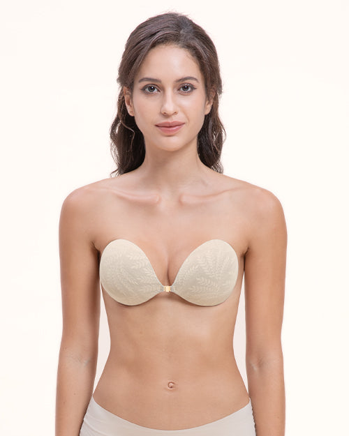 Patterned Magnetic Clasp Adhesive Bra